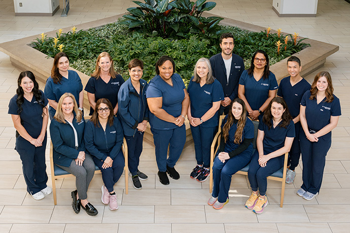 group of 14 UTSW nurses