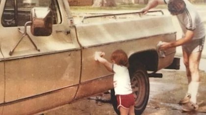 Child washing truck