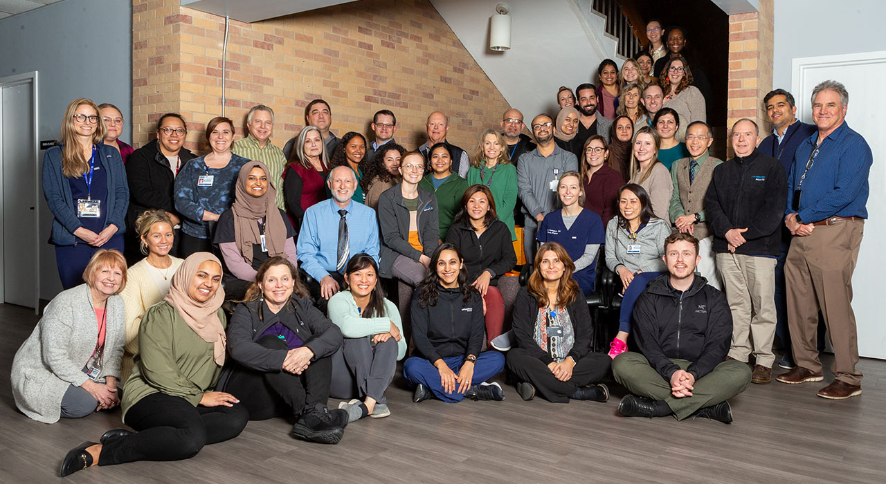 A photo of the UTSW Family and Community Medicine Faculty at a faculty retreat