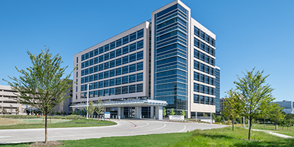 exterior view of the Cancer Center building