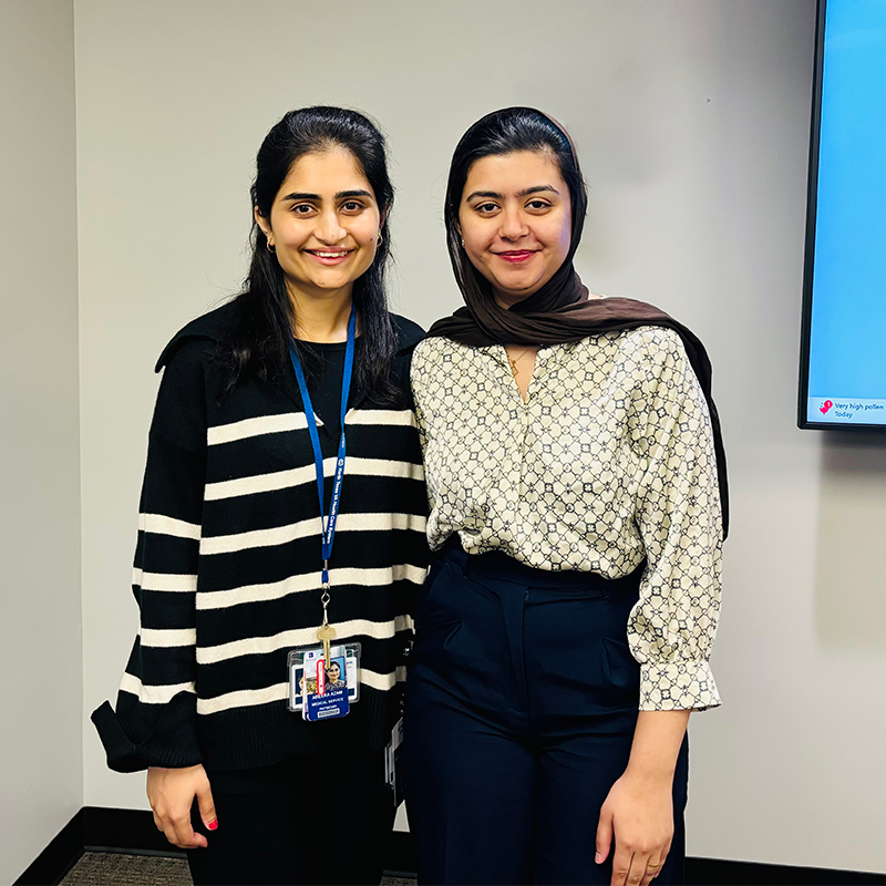 2024-25 Geriatric Fellows Dr. Abeera Azam and Dr. Fatima Mahmood