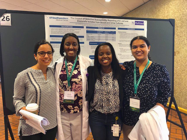 Carolina De La Flor, Sheena Knights, Josephine Thinwa and Julie Alexander attending the 2019 Seldin Research Symposium