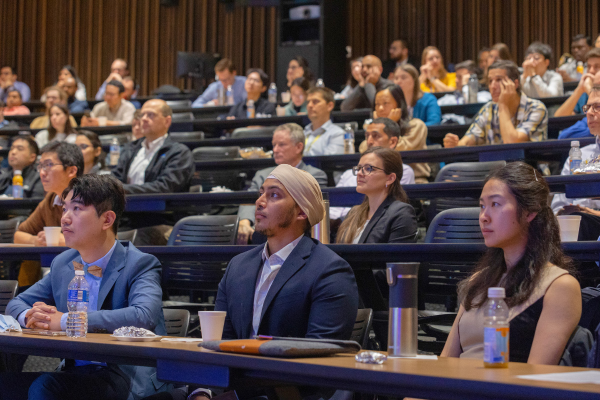 audience members during a symposium keynote address