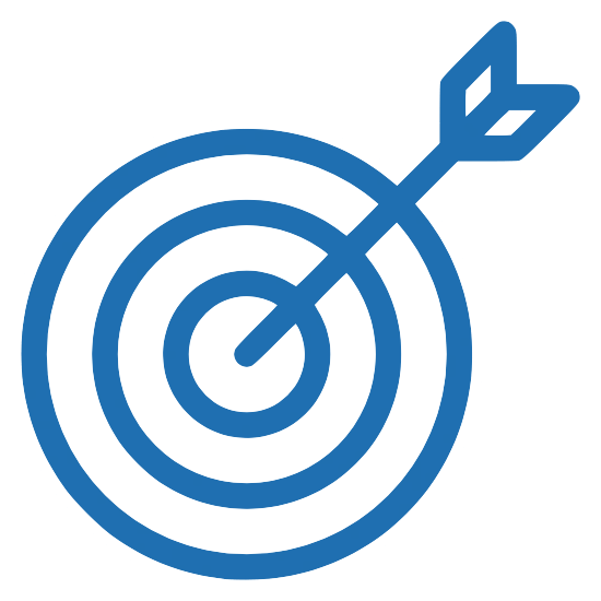 arrow in the bullseye of a target