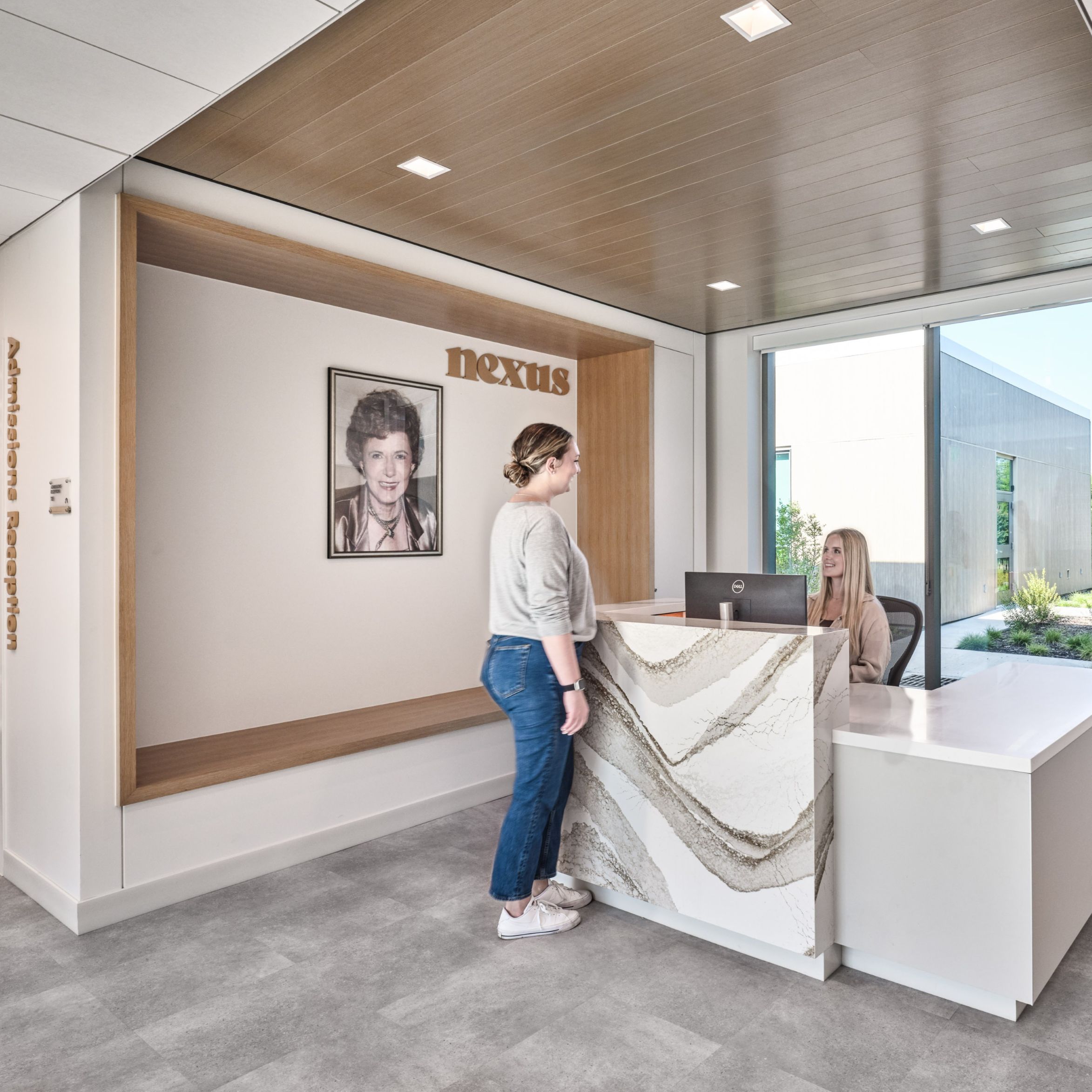 A desk at the Nexus Recovery Center