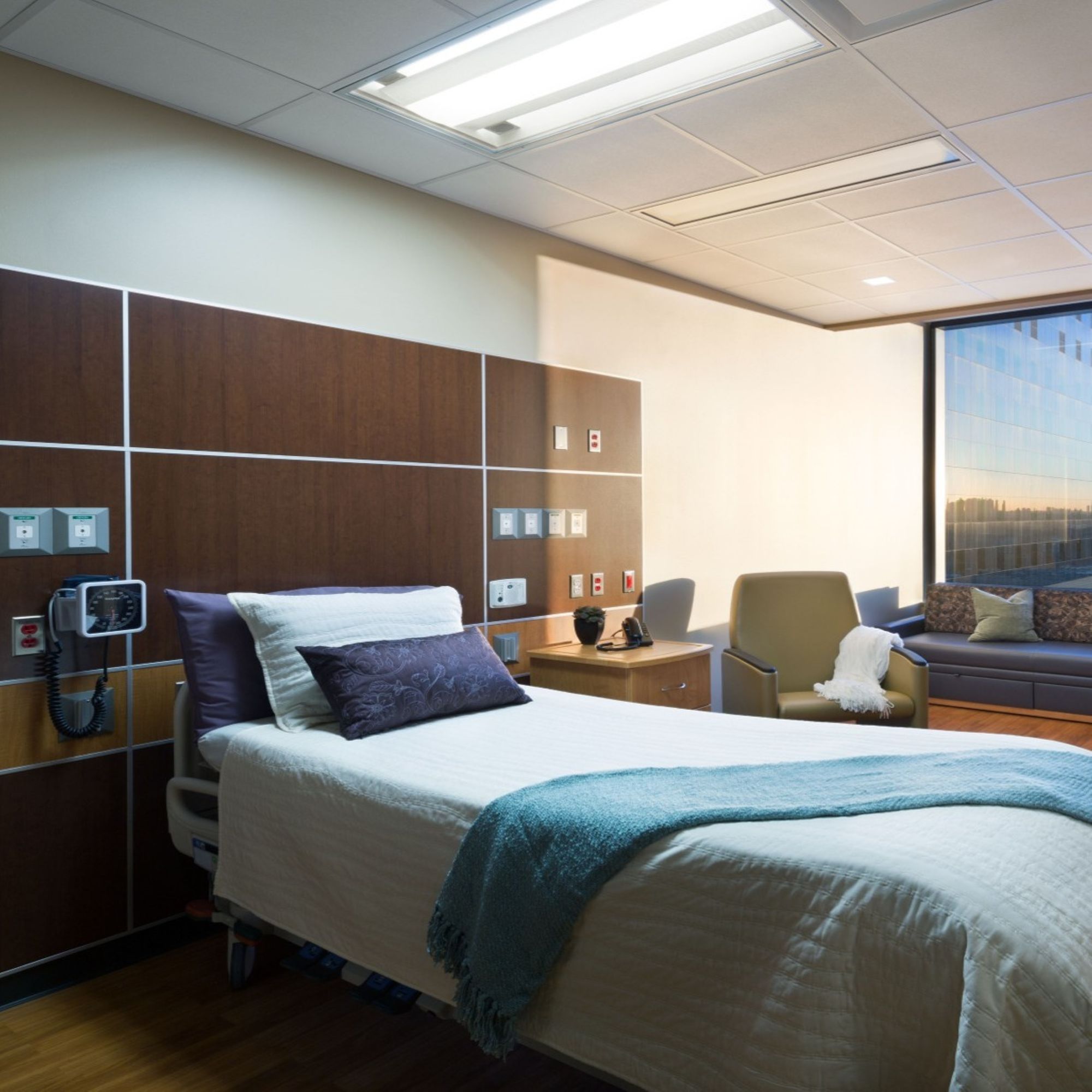 A bed at the Parkland Hospital