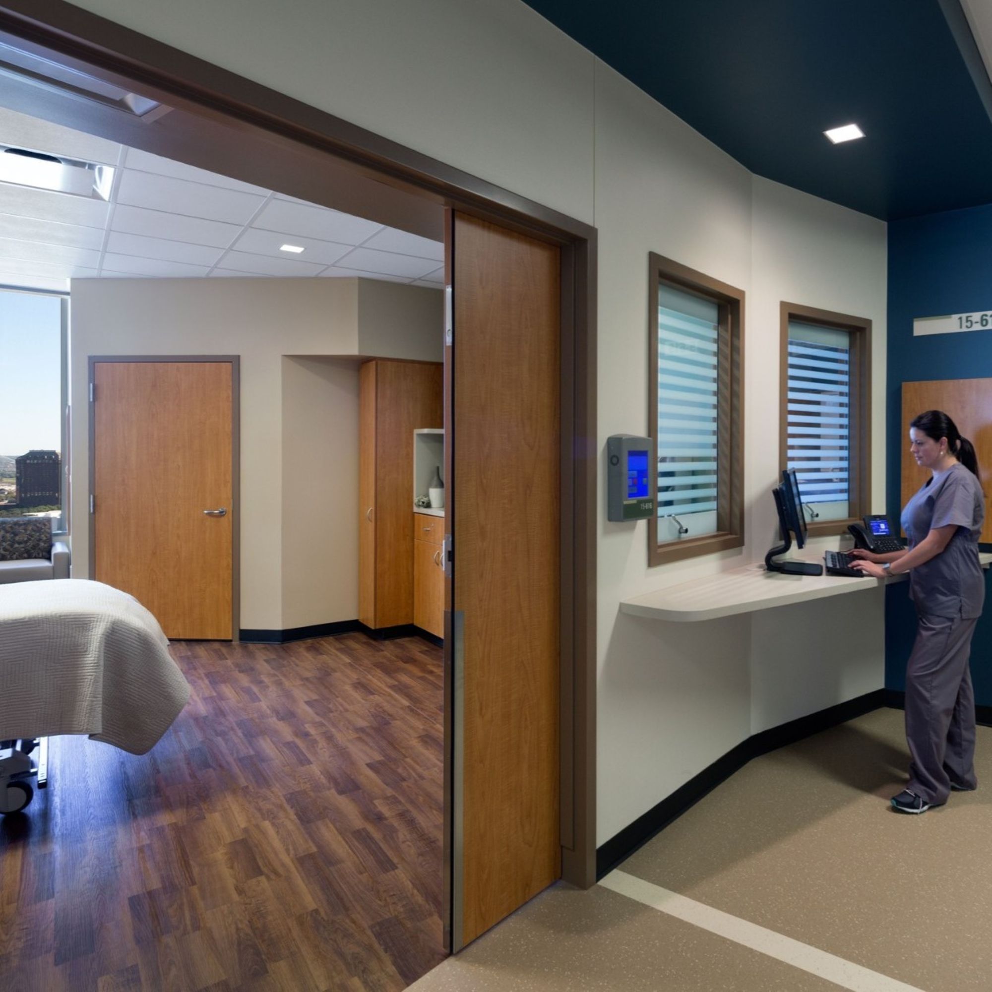 A room at the Parkland Hospital