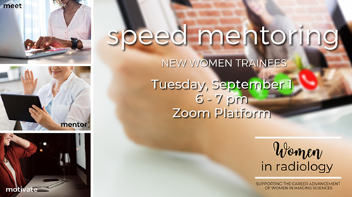 An advertisement for a Speed Mentoring event