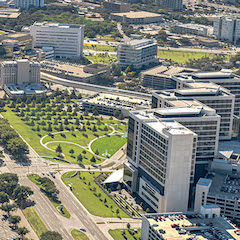 Aerial view of UTSW