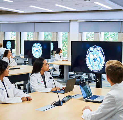 Medical Students in a learning environment