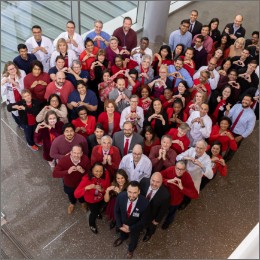 Heart-shaped group of leaders