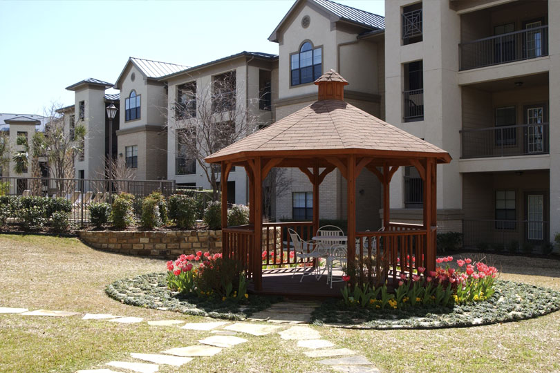 Medical Park Apartments with a gazebo in a common area