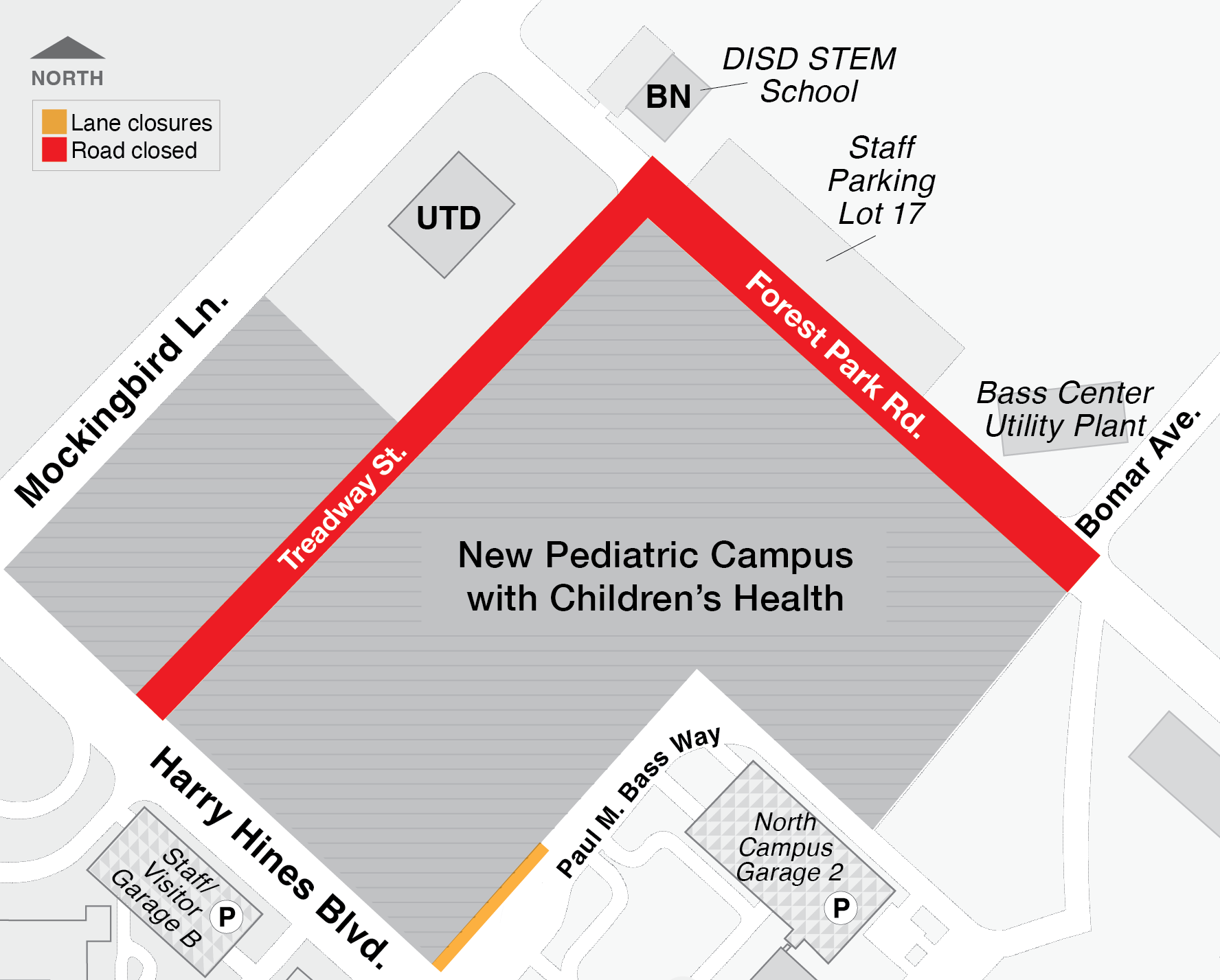 map of forest park closure