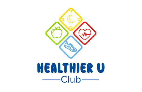 Healthier U logo and graphic