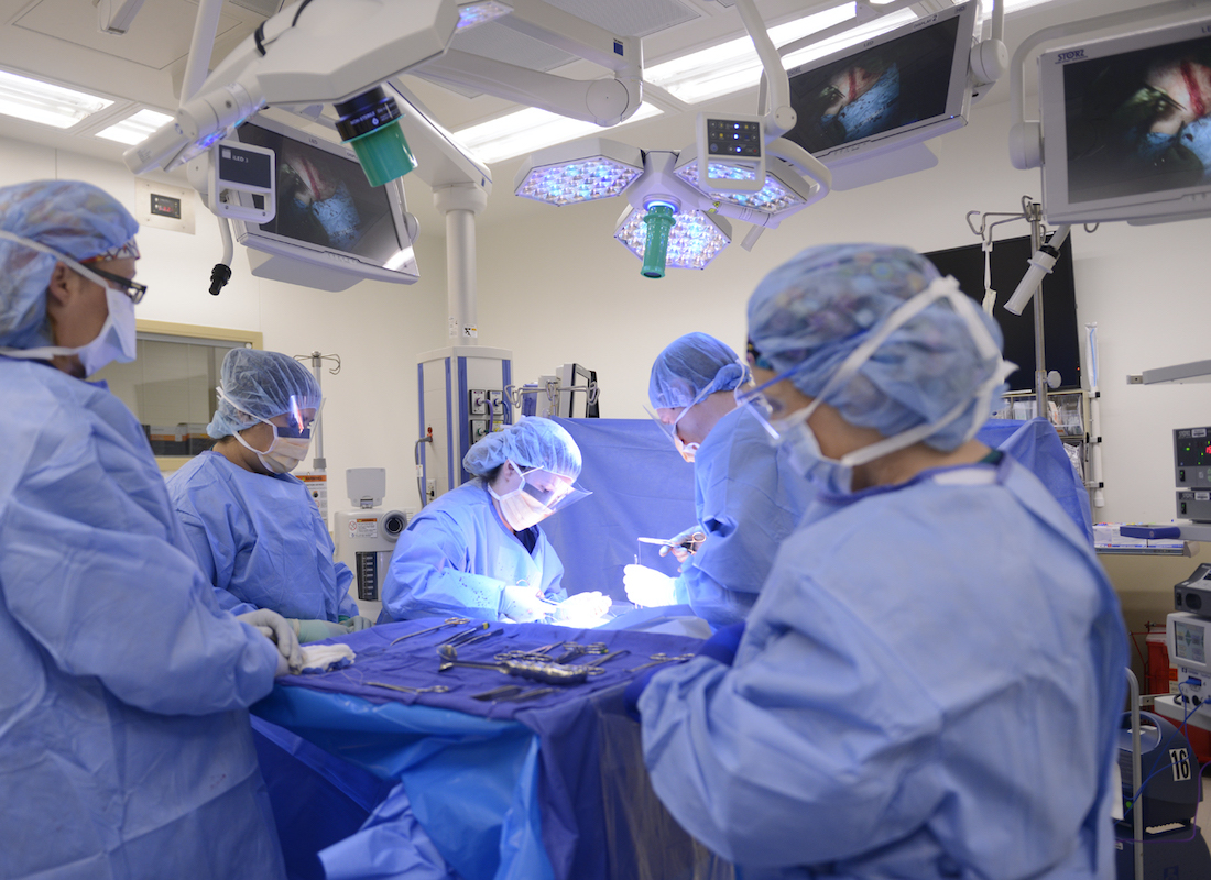 Doctors performing surgeries and procedures at Clements University Hospital