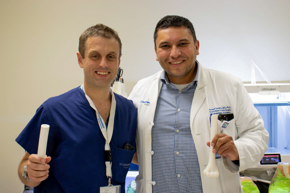 Robert Weinschenk, M.D. and Richard Samade, M.D., Ph.D. (left),