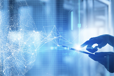 one hand holding and another operating a mobile device