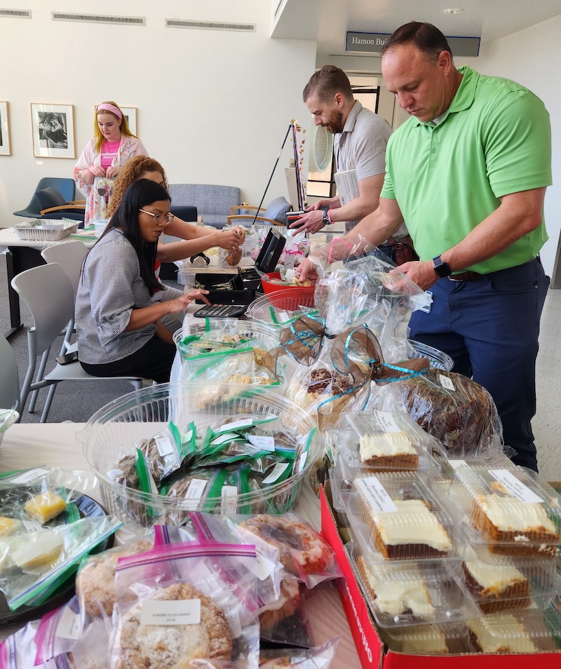 hamon bake sale table